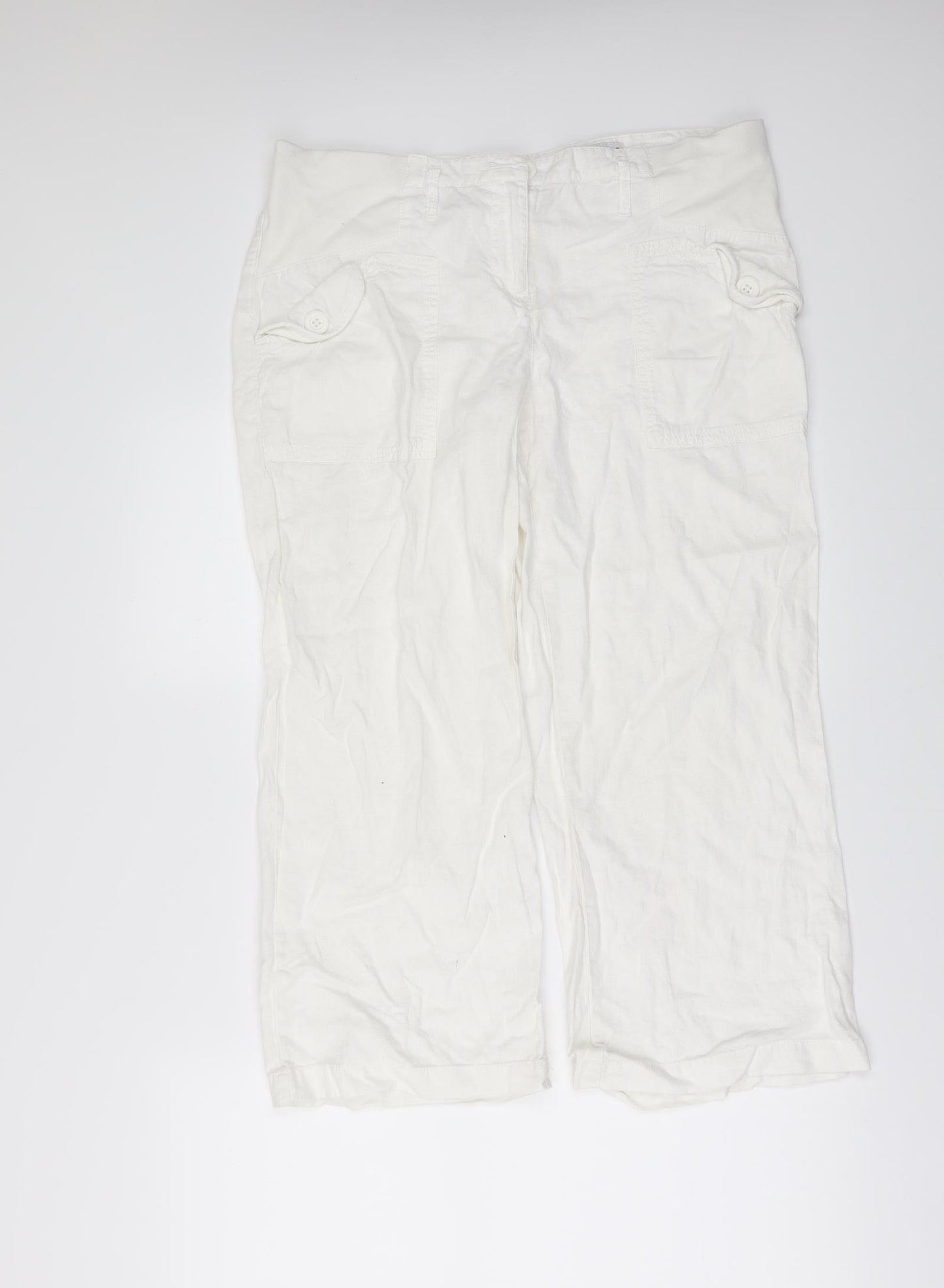 NEXT` Womens Ivory   Trousers  Size 10 L20 in