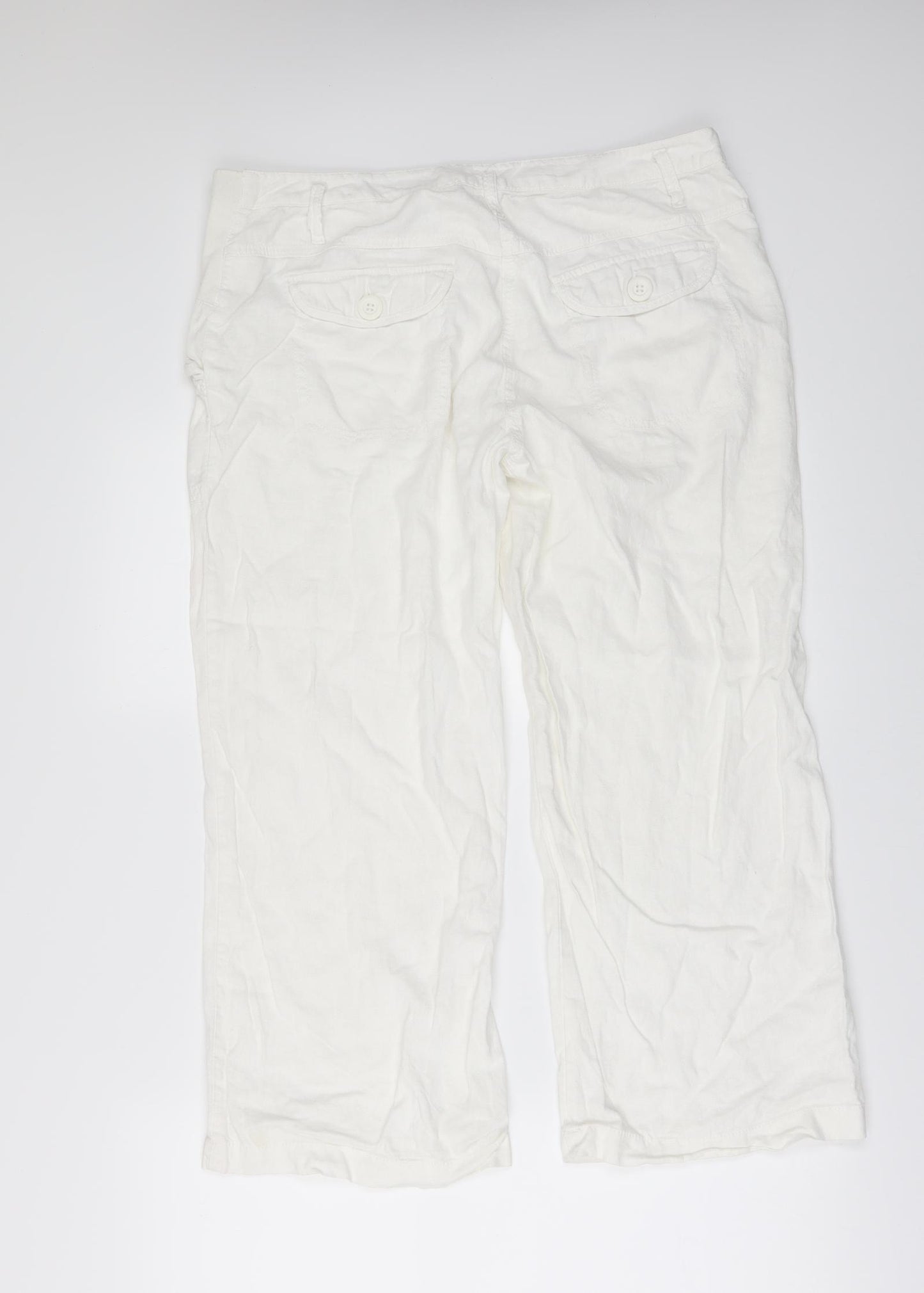 NEXT` Womens Ivory   Trousers  Size 10 L20 in