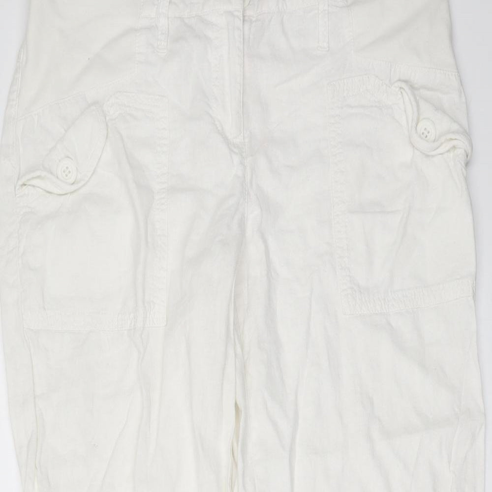 NEXT` Womens Ivory   Trousers  Size 10 L20 in