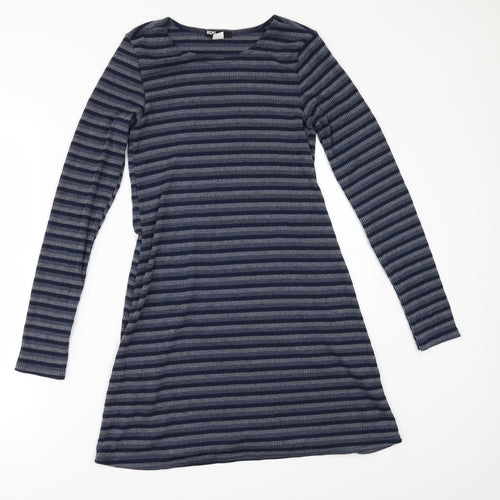 BDG Womens Blue Striped  A-Line  Size XS