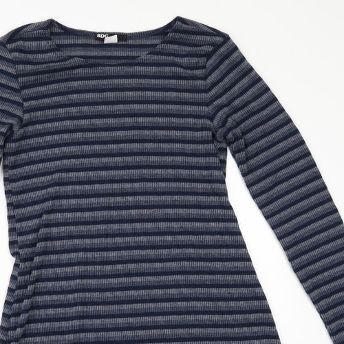 BDG Womens Blue Striped  A-Line  Size XS