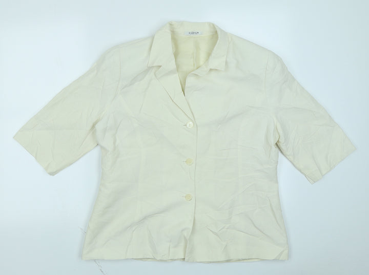 Platinum Womens White   Jacket Blazer Size 16
