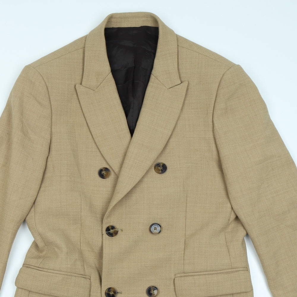 Zara Mens Brown   Jacket Blazer Size 36