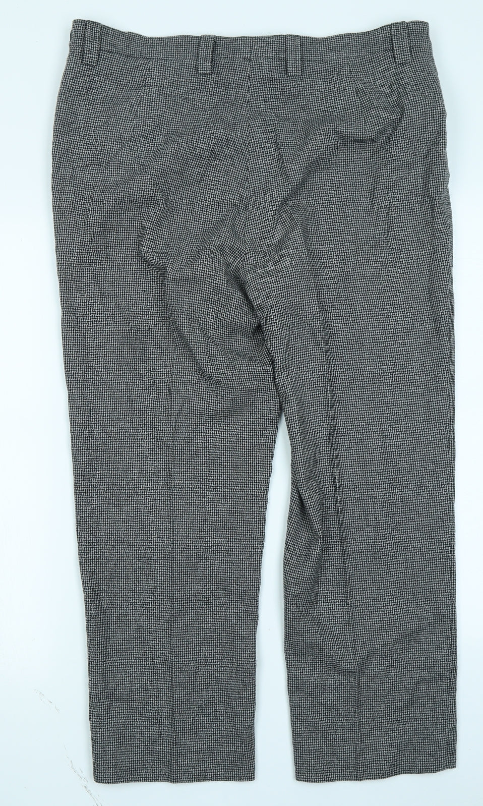 Wichele Womens Grey Houndstooth  Trousers  Size 18 L25 in