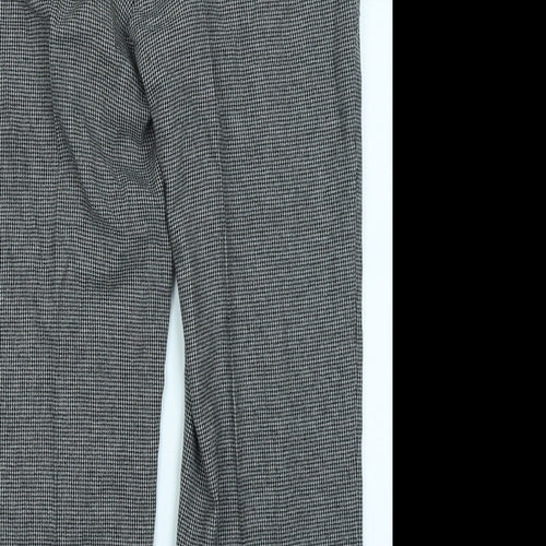 Wichele Womens Grey Houndstooth  Trousers  Size 18 L25 in