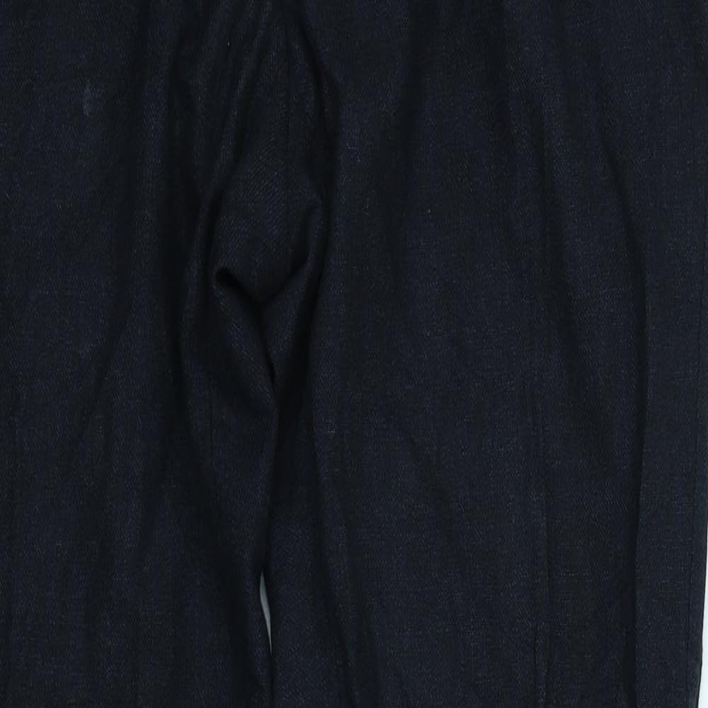 Massimo Dutti Womens Blue   Trousers  Size 14 L31 in