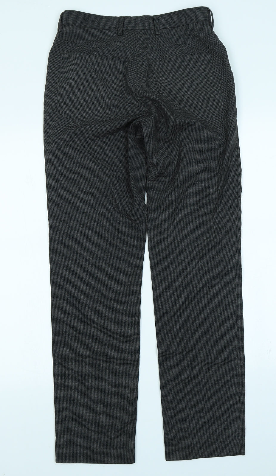Primark Mens Grey Houndstooth  Trousers  Size 28 in L32 in