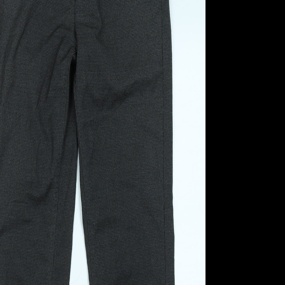 Primark Mens Grey Houndstooth  Trousers  Size 28 in L32 in