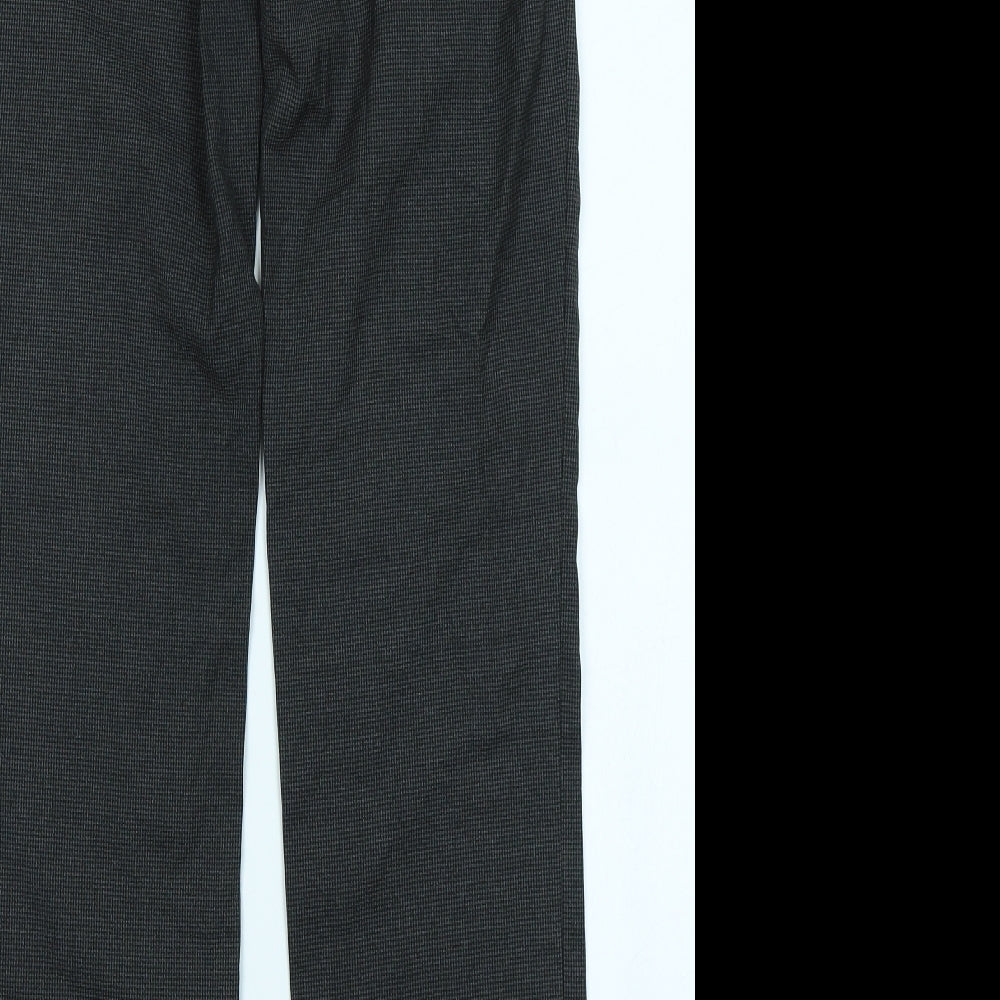 Primark Mens Grey Houndstooth  Trousers  Size 28 in L32 in