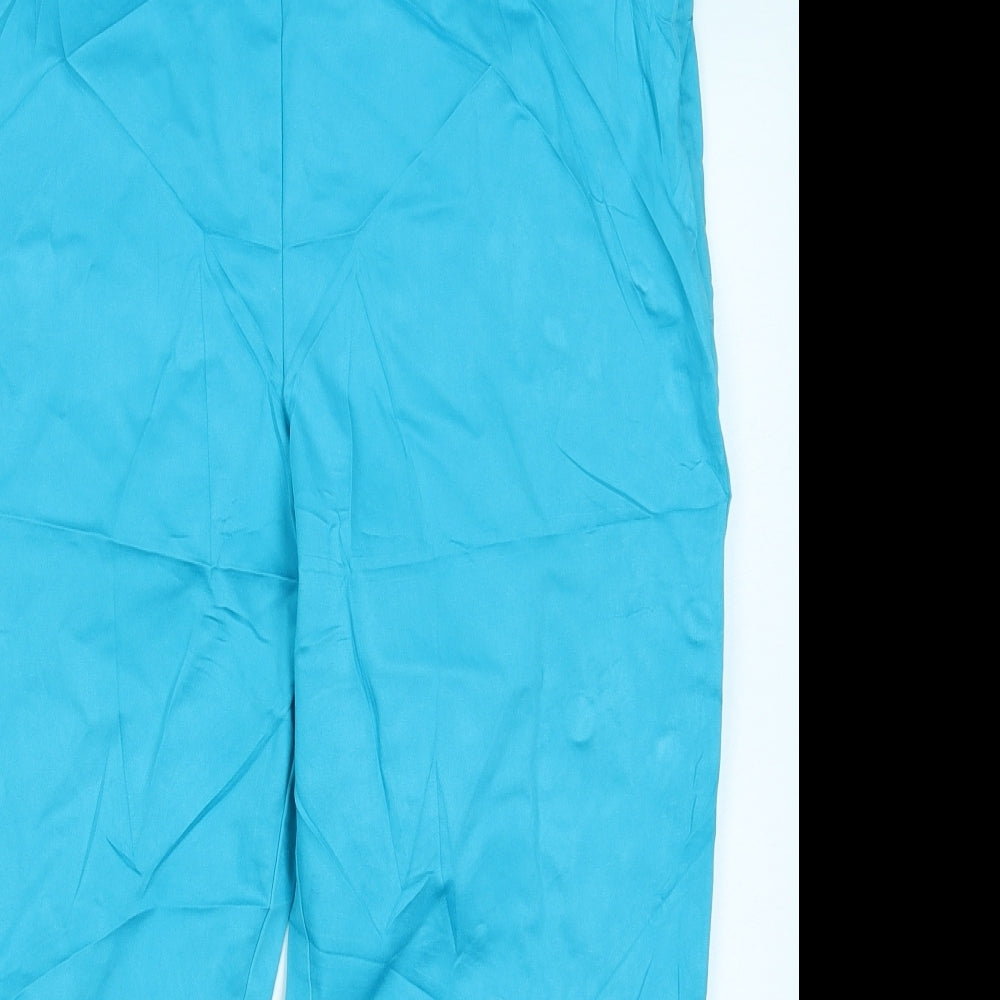 M&S Collection Womens Blue   Capri Trousers Size 16 L20 in