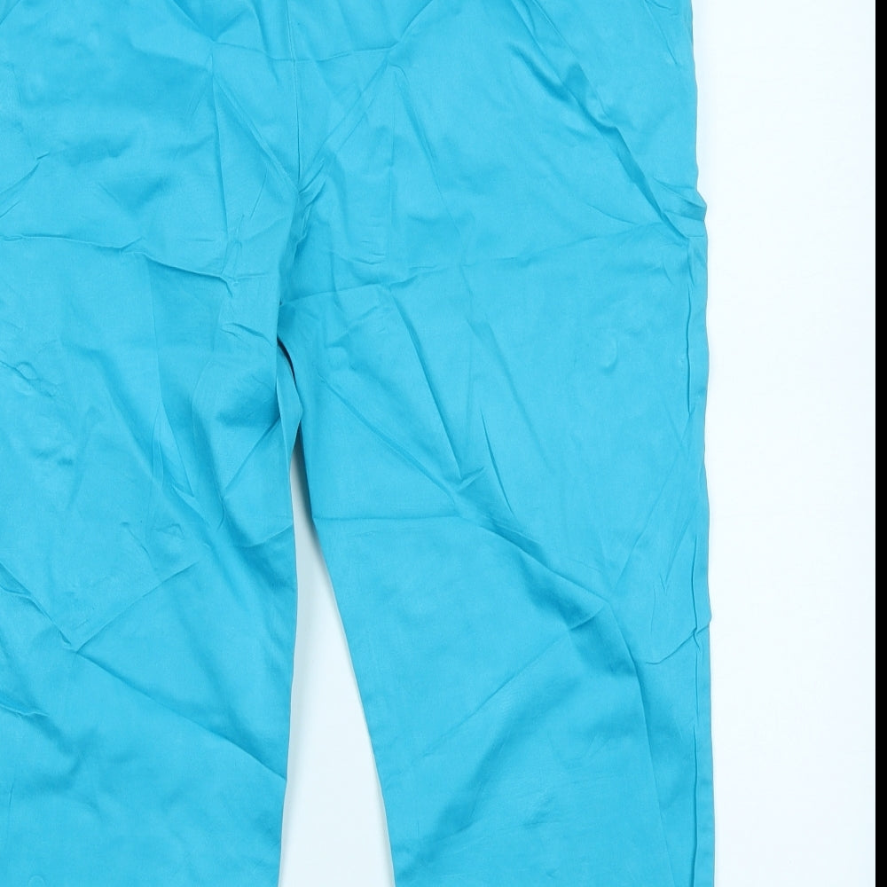 M&S Collection Womens Blue   Capri Trousers Size 16 L20 in