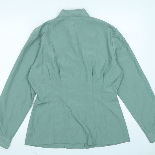 SHE Womens Green   Basic Blouse Size 12