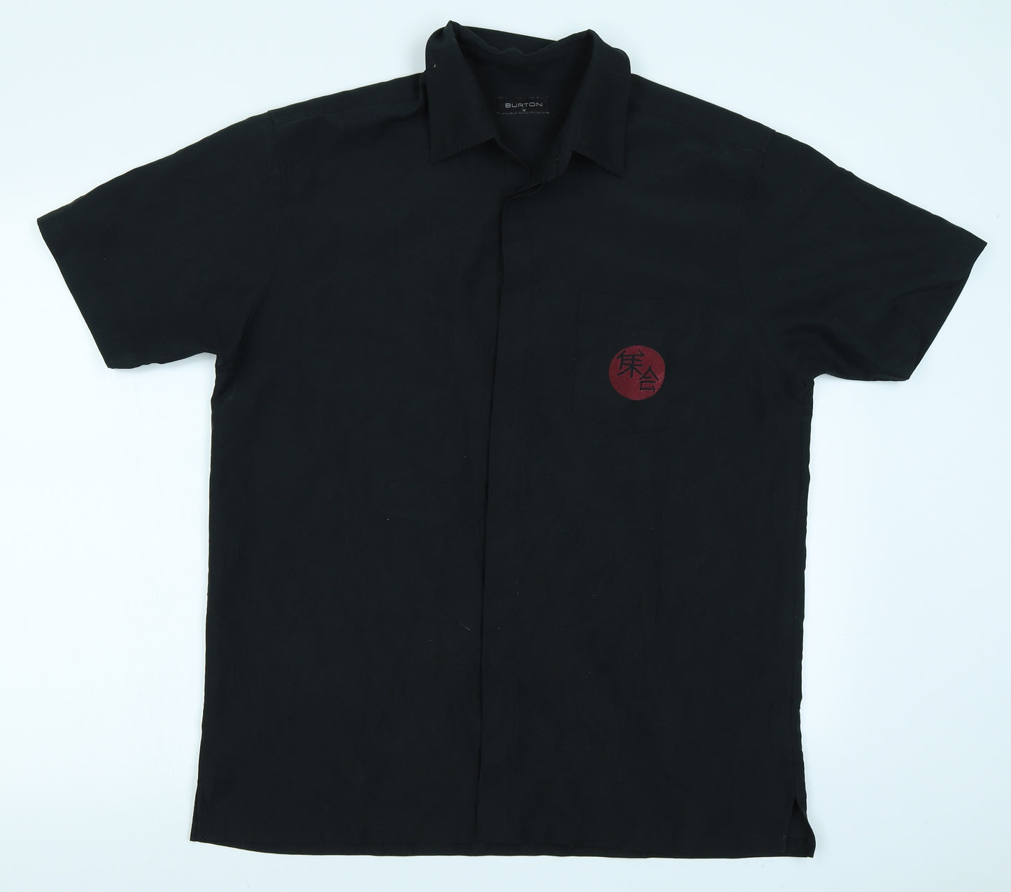 Burton Mens Black    Button-Up Size M
