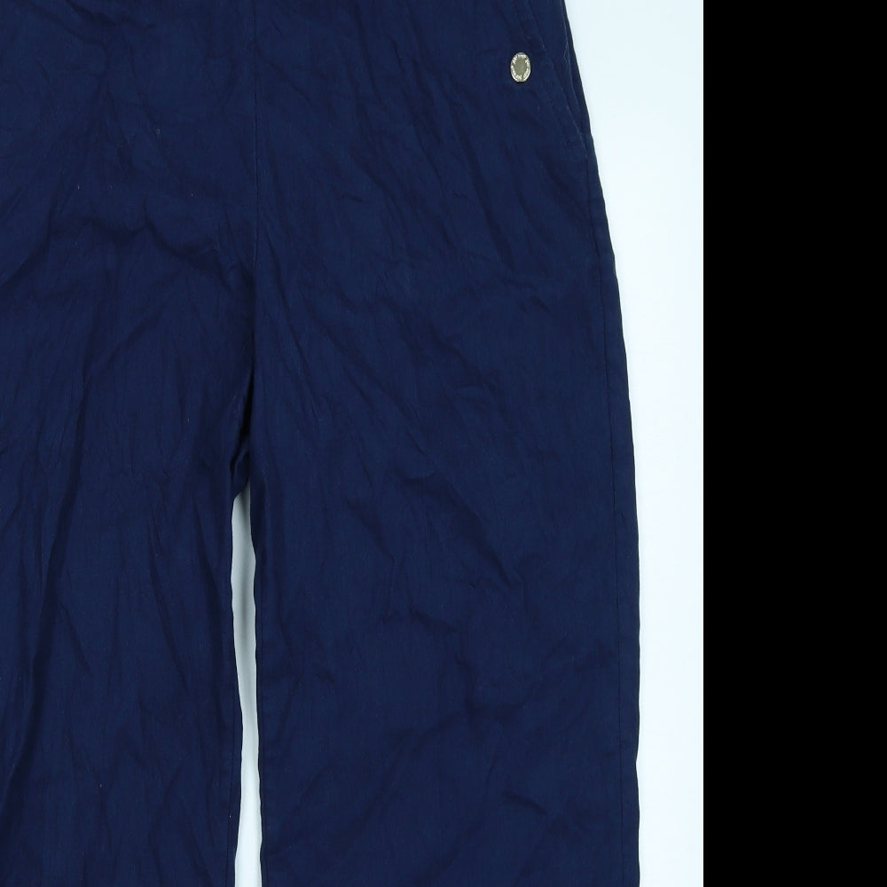 Per Una Womens Blue   Capri Trousers Size 14 L26 in
