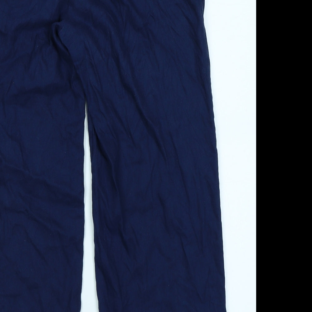 Per Una Womens Blue   Capri Trousers Size 14 L26 in