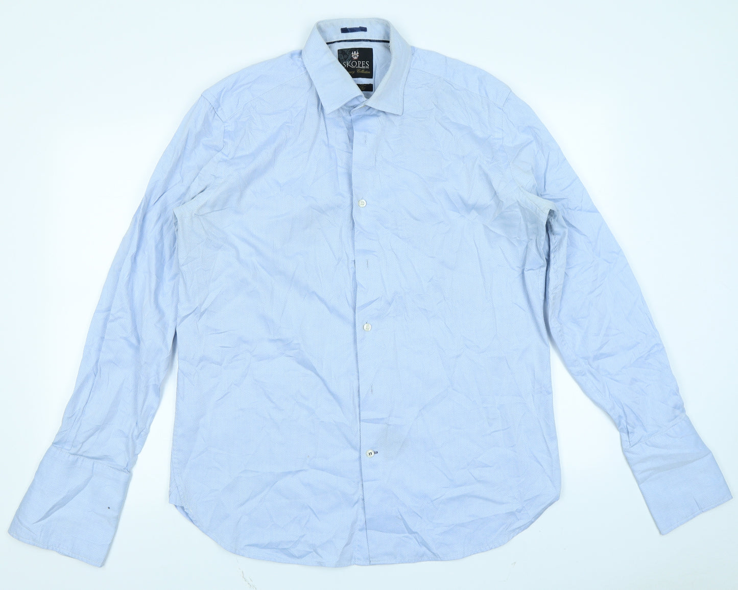 Skopes Mens Blue    Dress Shirt Size 16.5