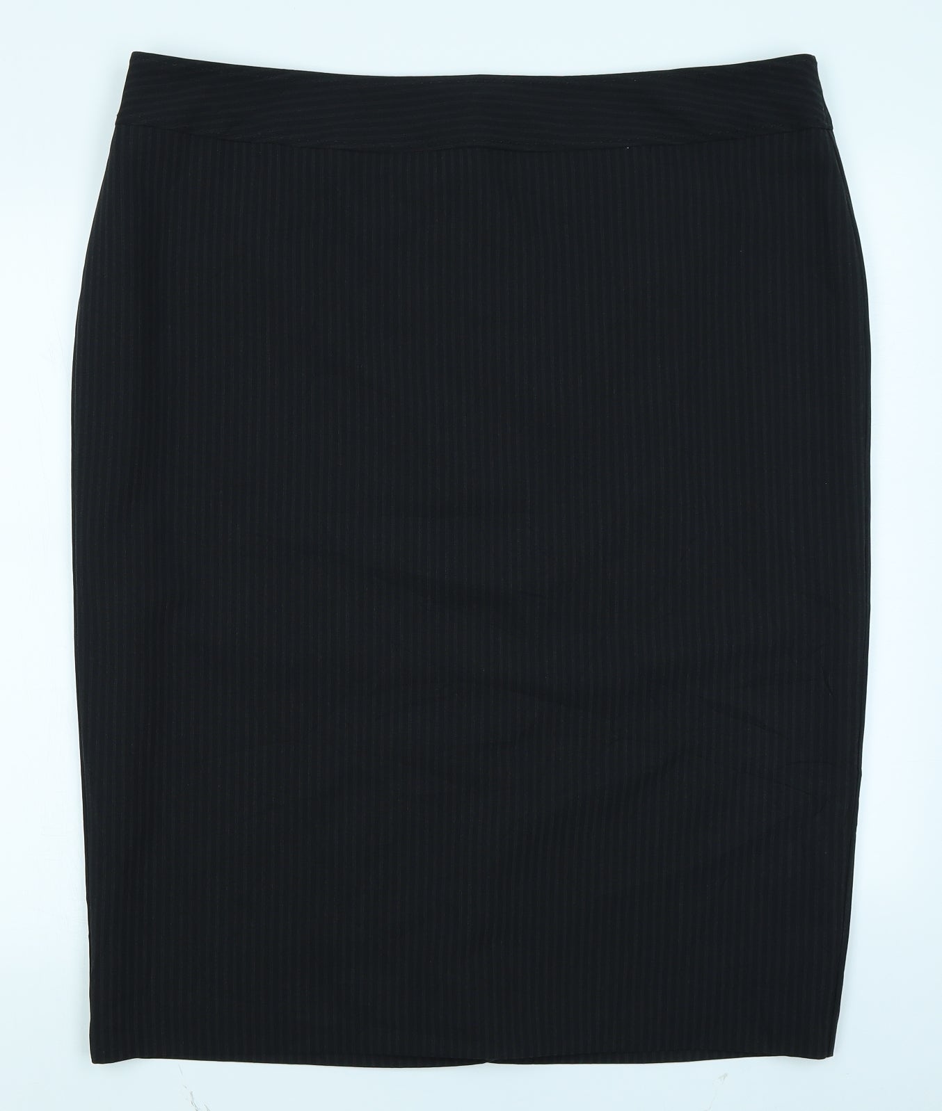 F&F Womens Black Striped  Straight & Pencil Skirt Size 20