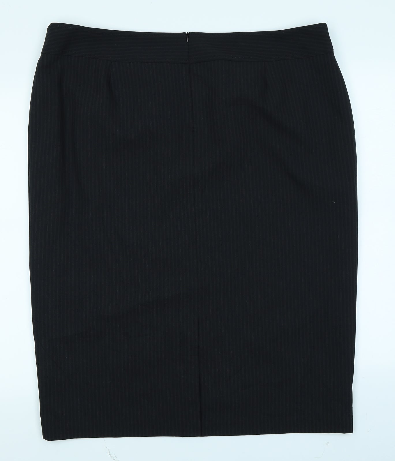 F&F Womens Black Striped  Straight & Pencil Skirt Size 20