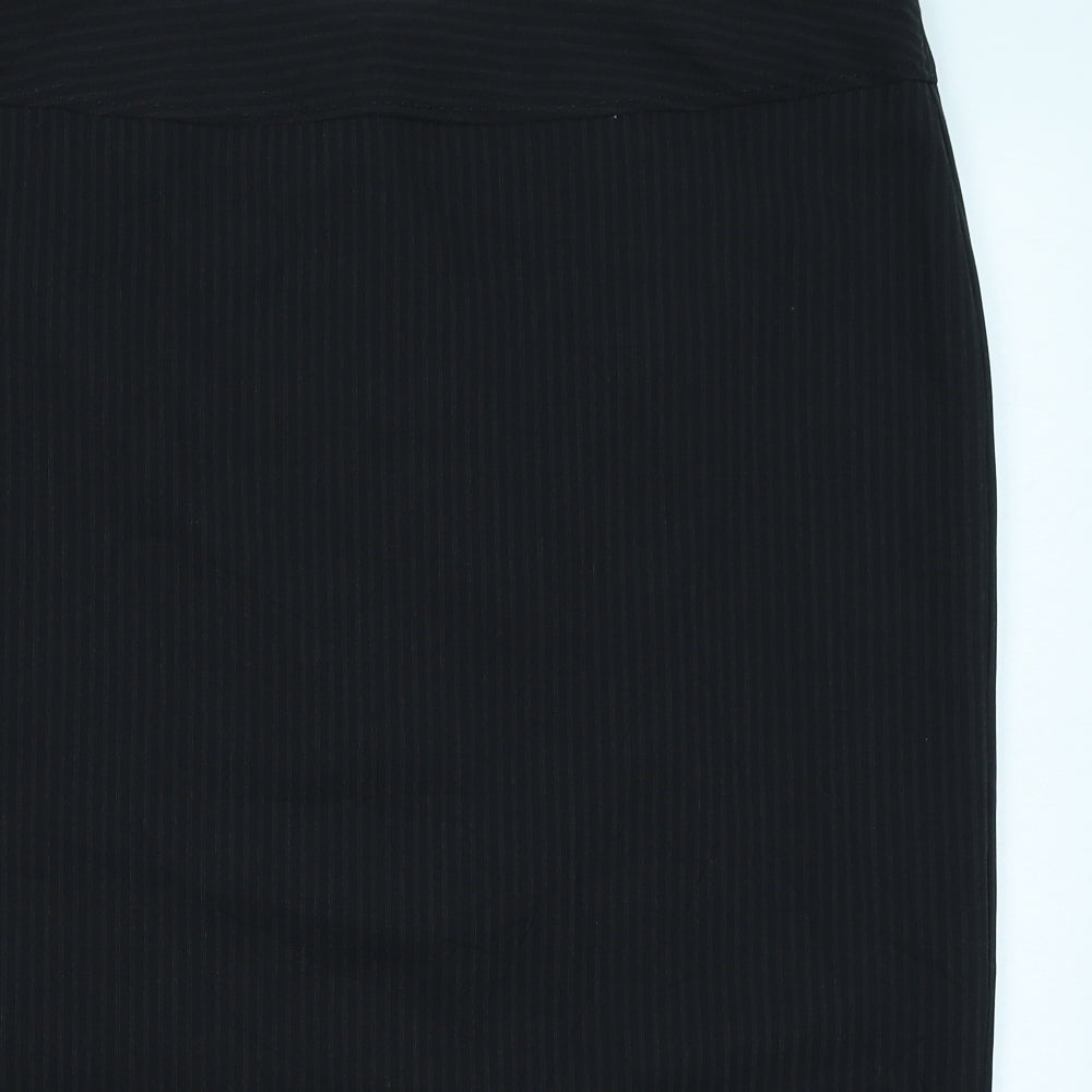 F&F Womens Black Striped  Straight & Pencil Skirt Size 20