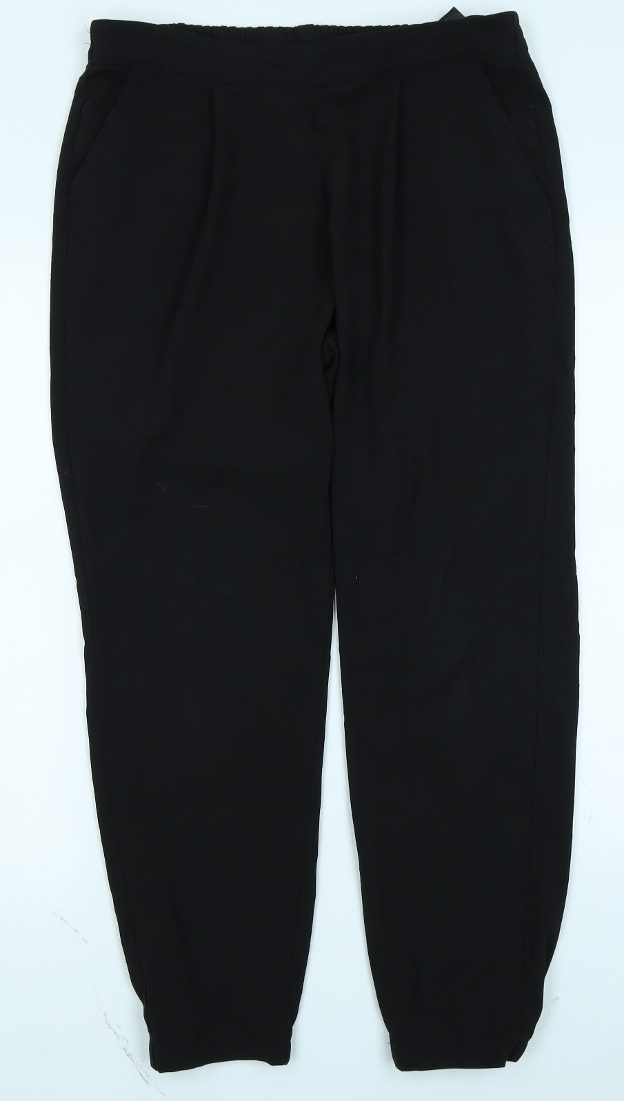 M&S Collection Womens Black   Trousers  Size 10 L25 in