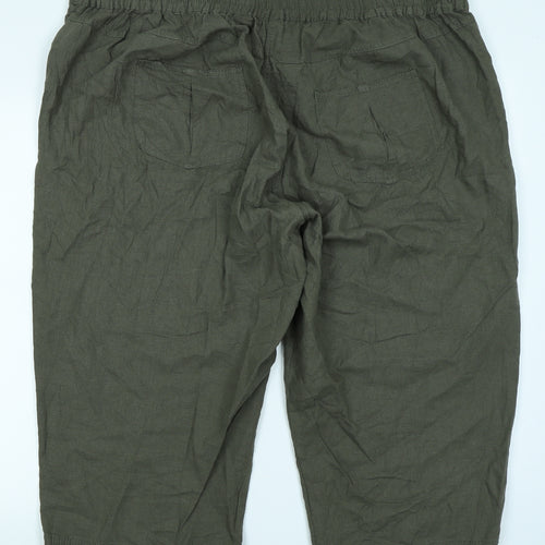 Evans Womens Green   Cargo Shorts Size 24