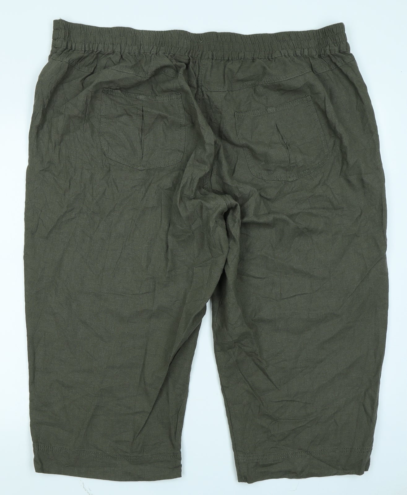 Evans Womens Green   Cargo Shorts Size 24