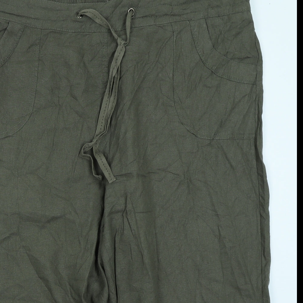 Evans Womens Green   Cargo Shorts Size 24