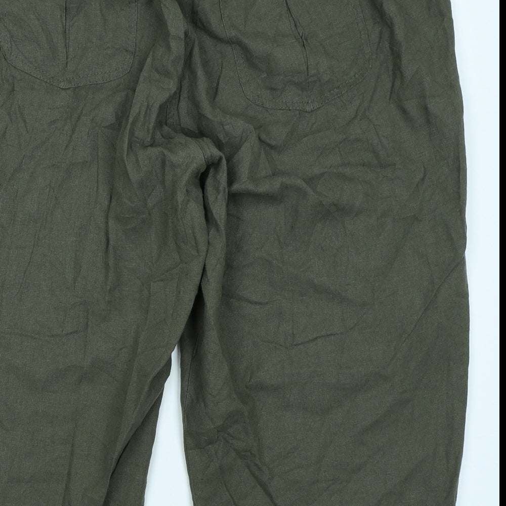 Evans Womens Green   Cargo Shorts Size 24