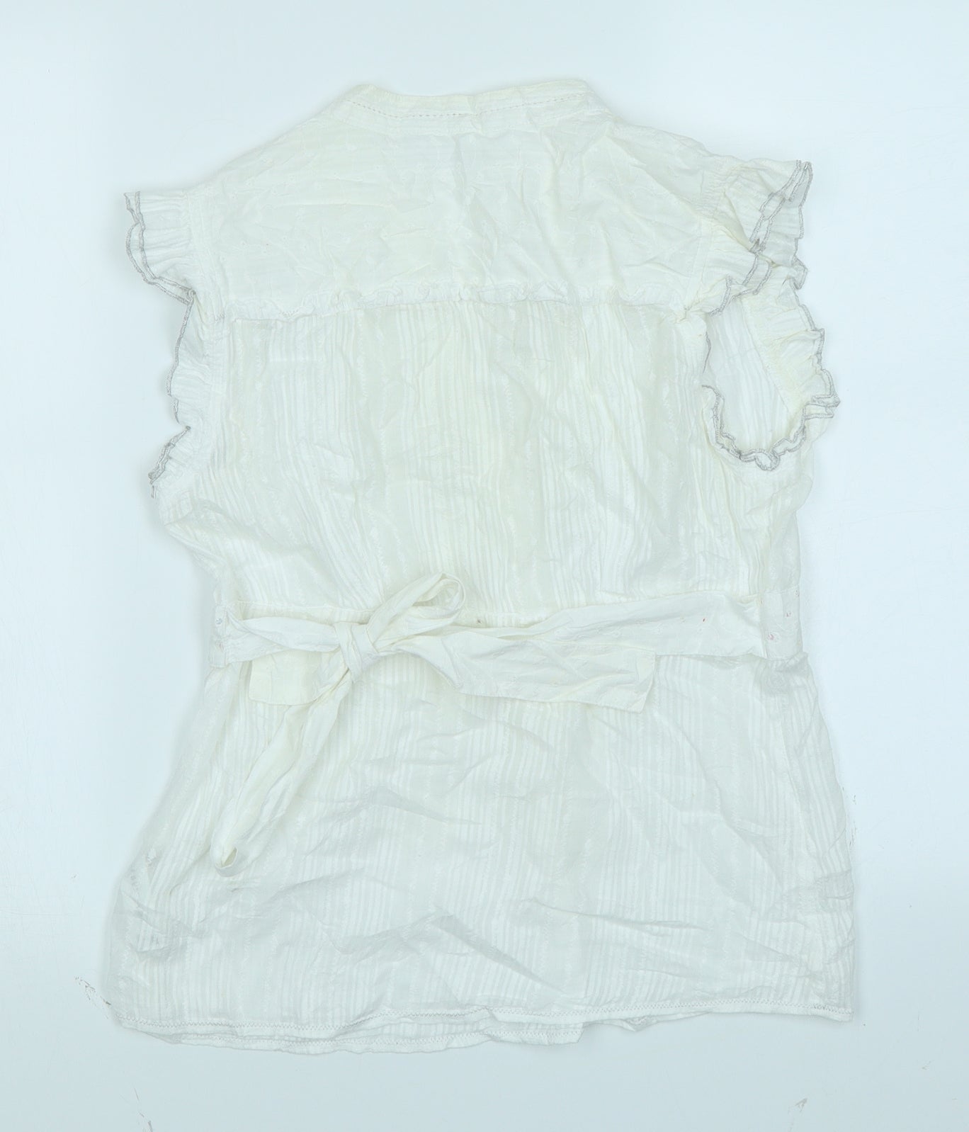Red Herring Womens White   Basic T-Shirt Size 12
