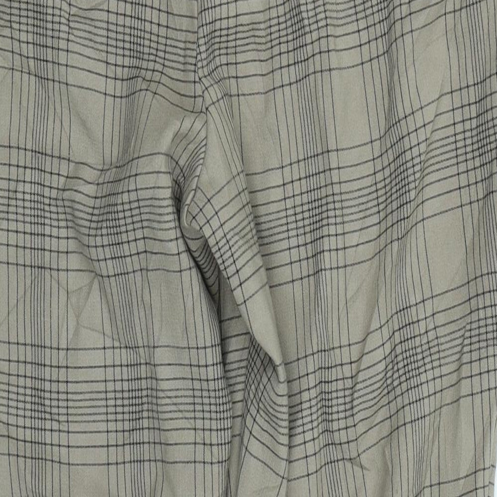 M&S Collection Womens Brown Plaid  Trousers  Size 16 L25 in