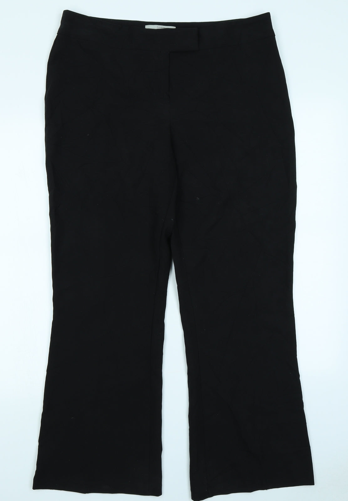 George Womens Black   Trousers  Size 14 L27 in