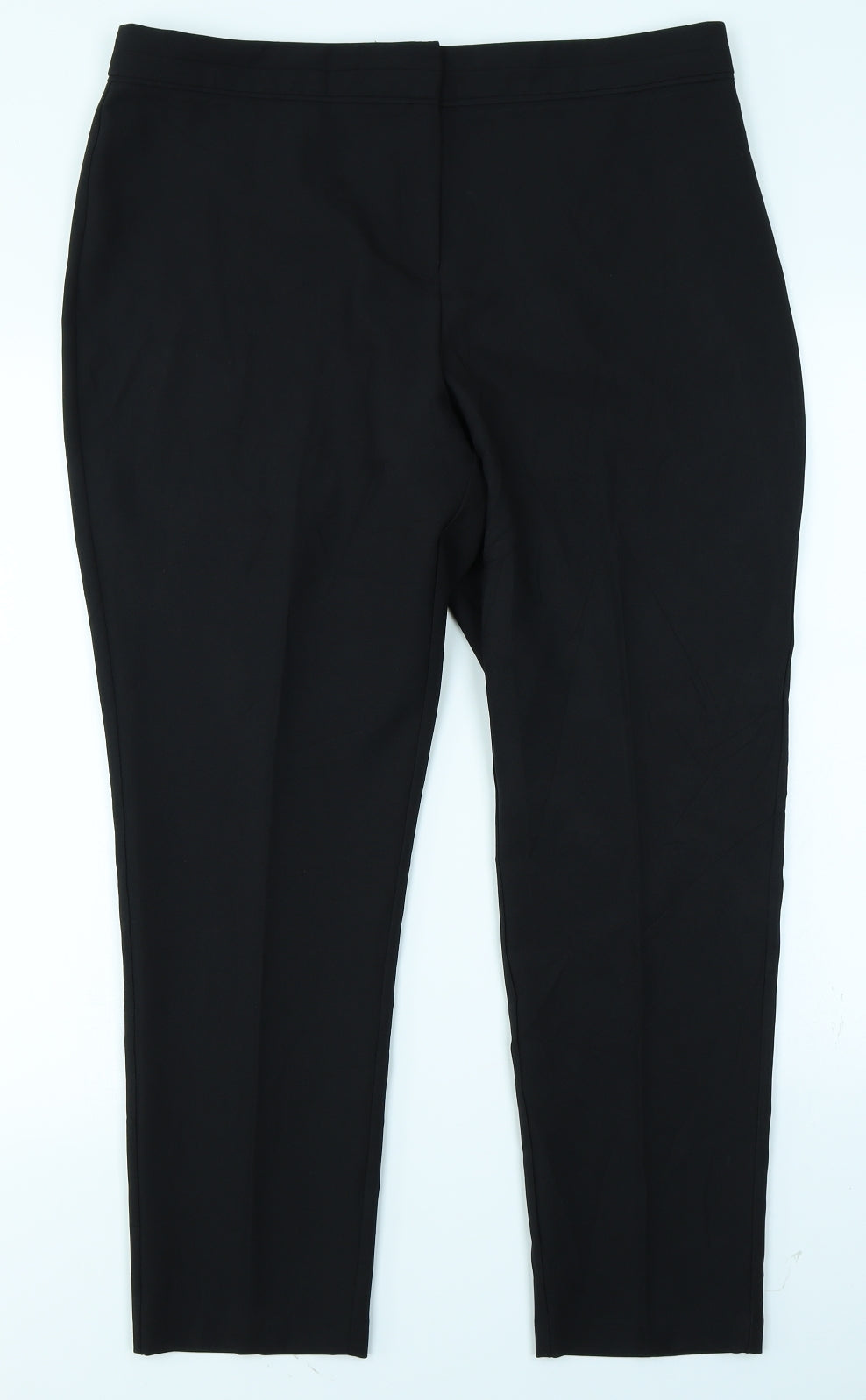F&F Womens Black   Trousers  Size 16 L26 in