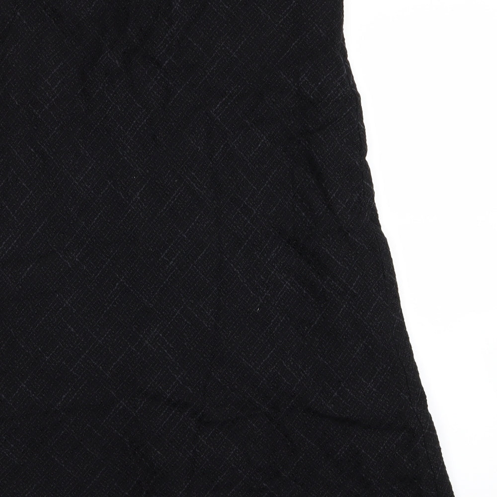 M&S Womens Black   A-Line Skirt Size 12