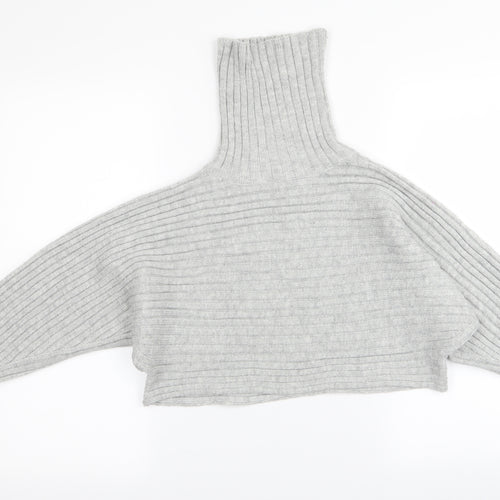New Look Womens Grey   Pullover Jumper Size S  - crop