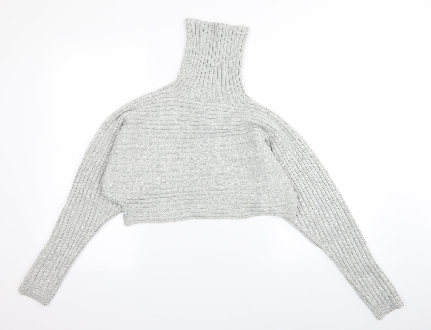 New Look Womens Grey   Pullover Jumper Size S  - crop