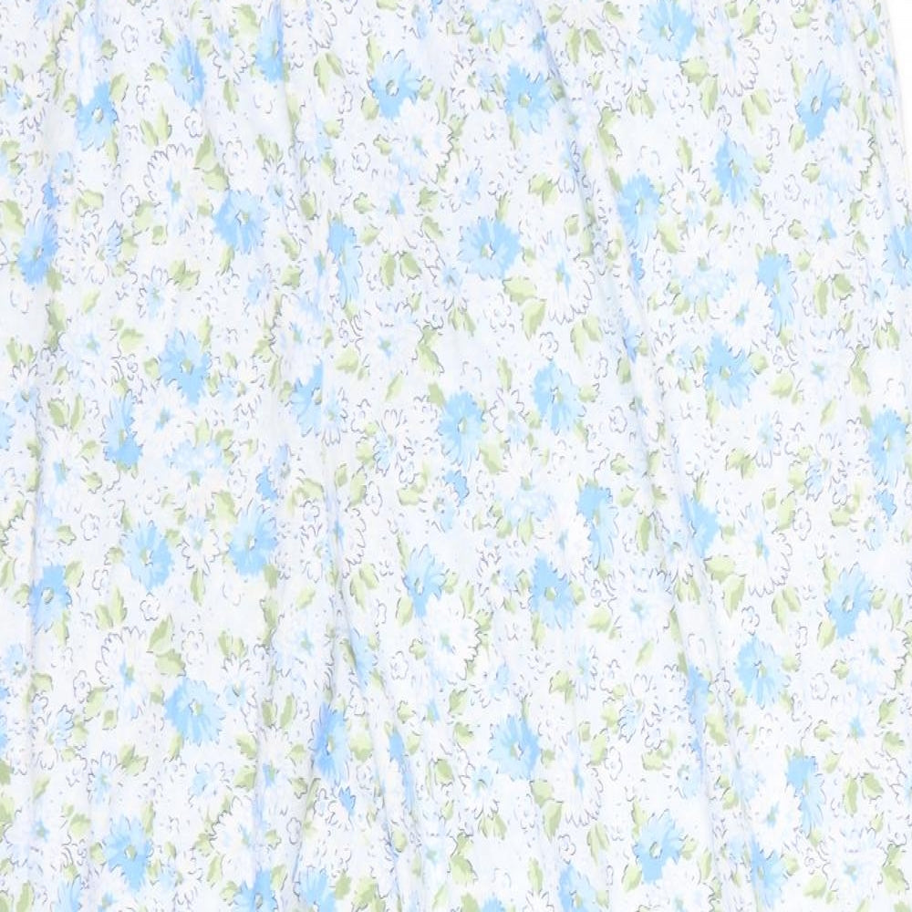 Carole Hochman sleepwear Womens Blue Floral  Babydoll Pyjama Pants Size 2XL
