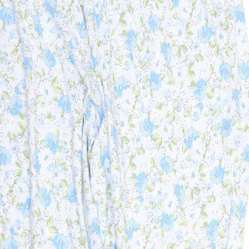 Carole Hochman sleepwear Womens Blue Floral  Babydoll Pyjama Pants Size 2XL