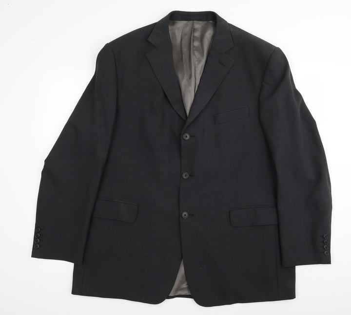 rival urban Mens Black Jacket Blazer Size 42