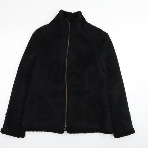 Per Una Womens Black   Jacket Coat Size M
