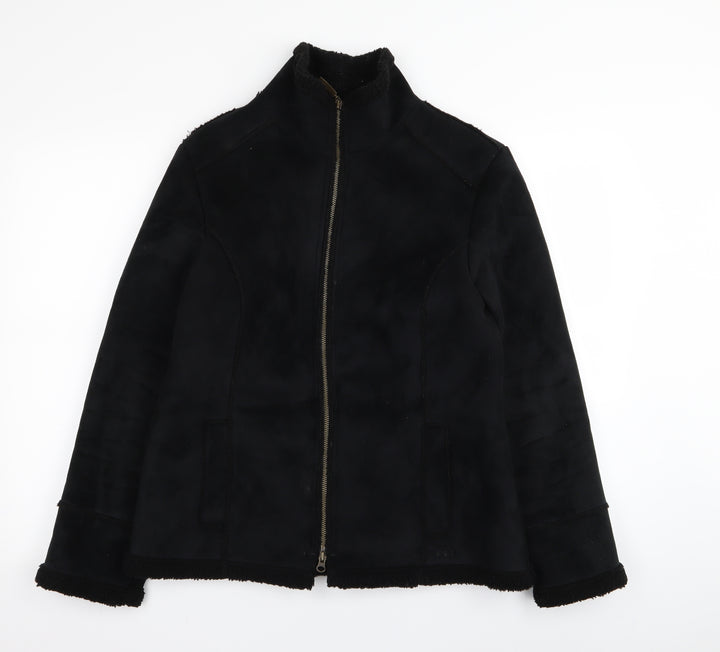 Per Una Womens Black Jacket Coat Size M
