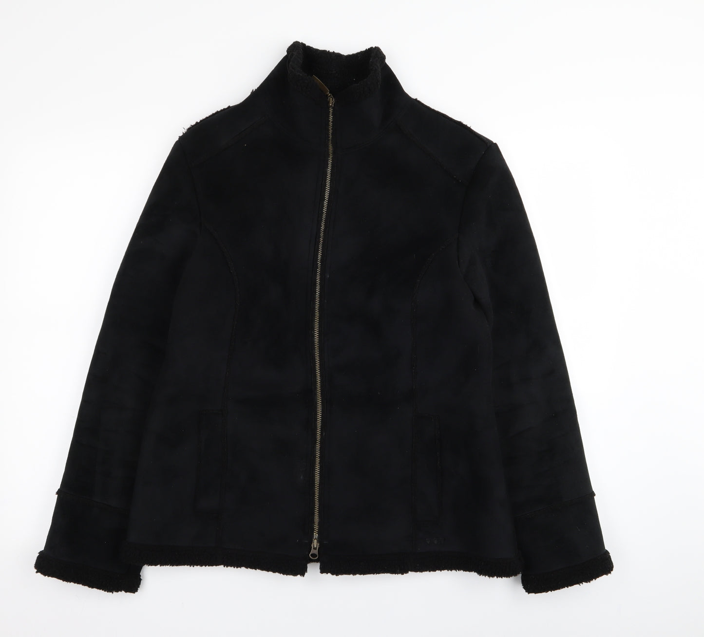 Per Una Womens Black   Jacket Coat Size M