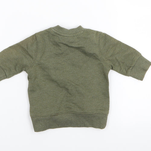 F&F Boys Green   Pullover Jumper Size 0-3 Months