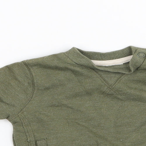 F&F Boys Green   Pullover Jumper Size 0-3 Months