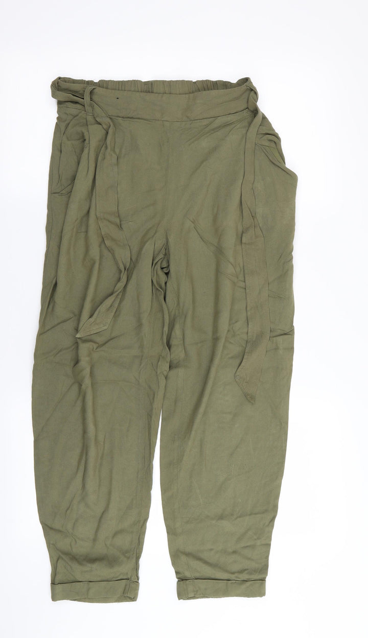New Look Womens Green Trousers Size 10 L25 in