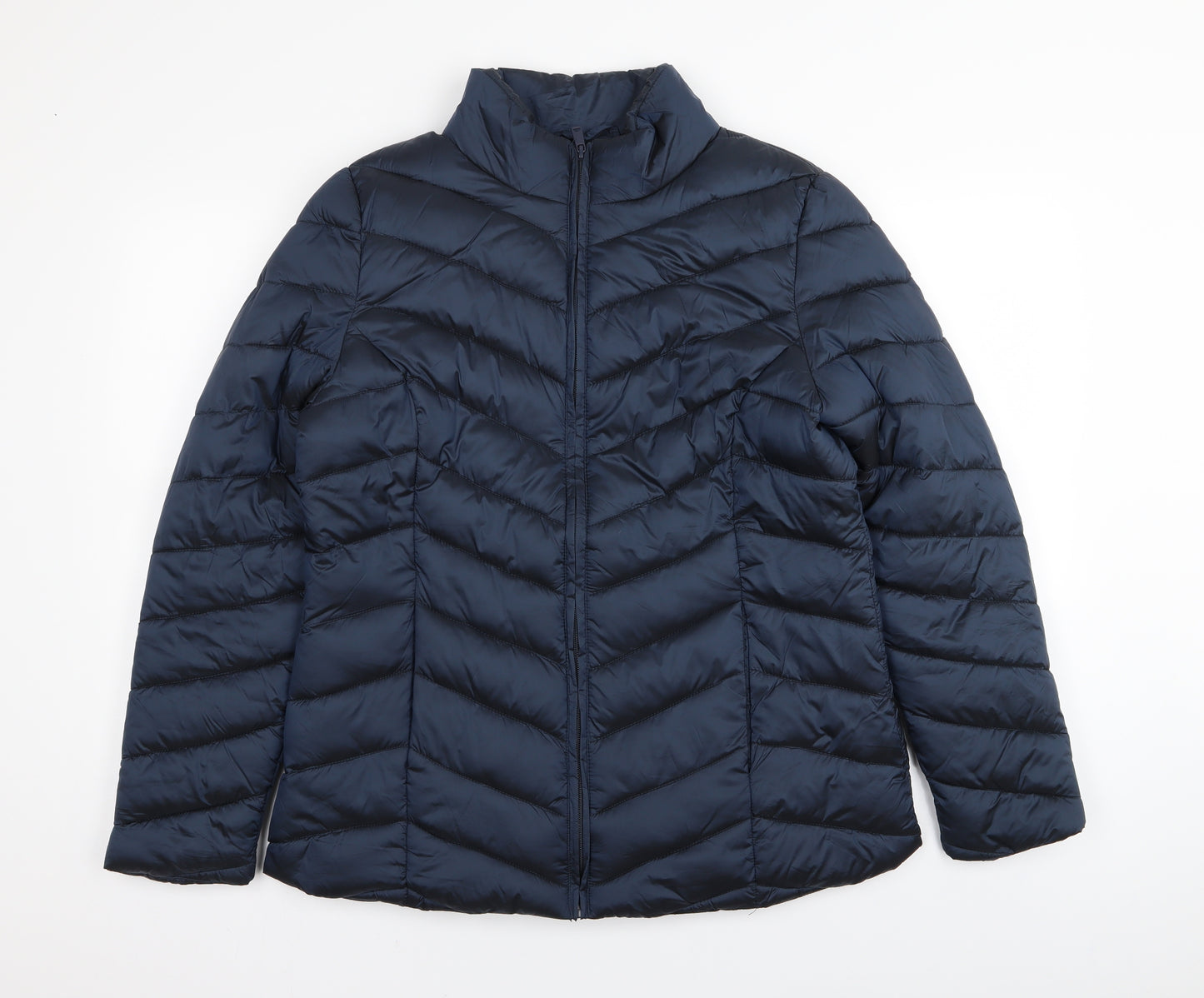 Peacocks Womens Blue   Puffer Jacket Coat Size 12