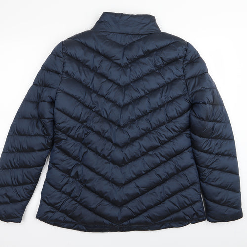 Peacocks Womens Blue   Puffer Jacket Coat Size 12