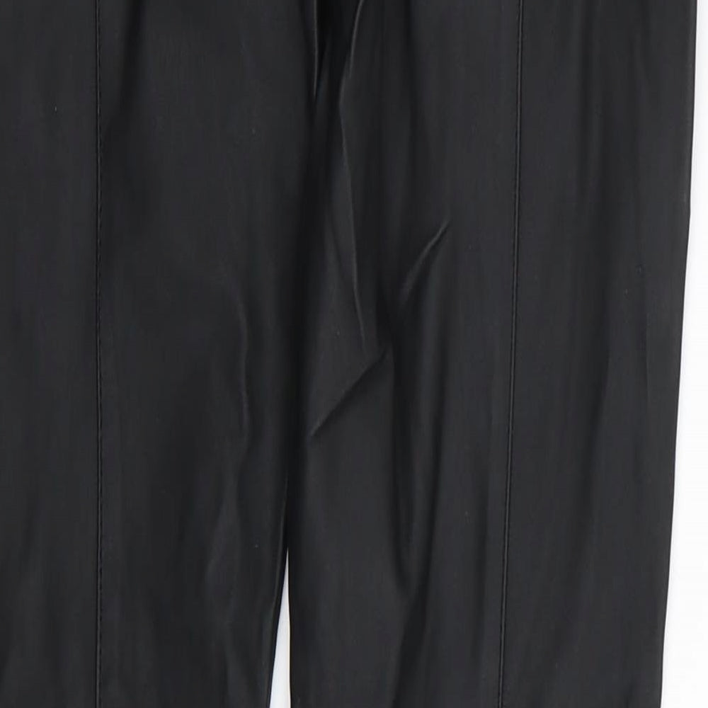 Primark Womens Black   Trousers  Size 6 L31 in - Leather Trousers