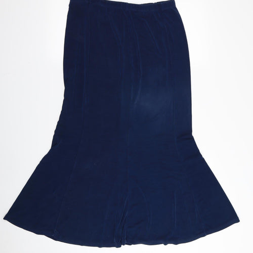 kim&co Womens Blue   Flare Skirt Size L