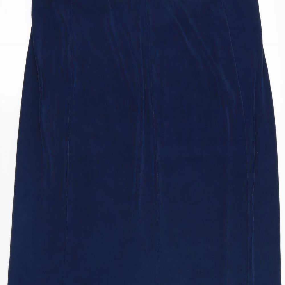 kim&co Womens Blue   Flare Skirt Size L