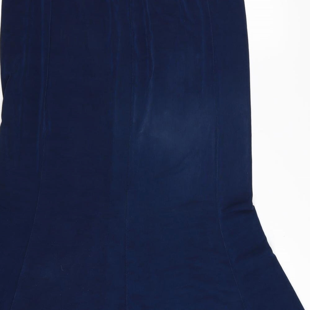 kim&co Womens Blue   Flare Skirt Size L
